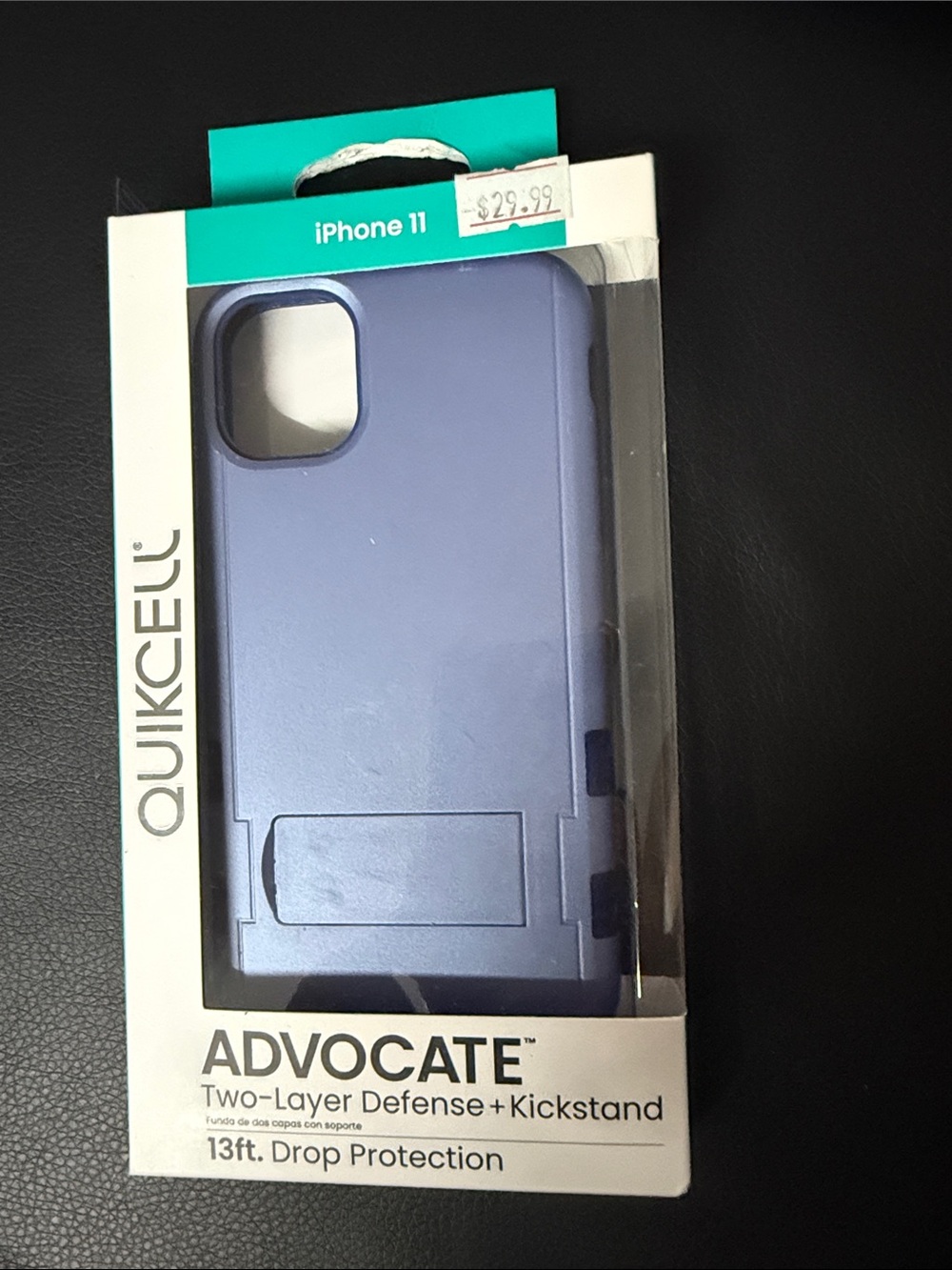 Quikcell Advocate Two-Layer Defense Kickstand Case for iPhone 11 - Blue